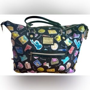 🎀 Betseyville Betsey Johnson Travel Tote Weekender | Y2K Retro Print‎ Duffel